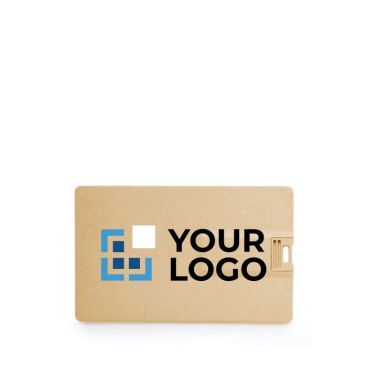 Tarjeta USB ecológica con impresión a todo color