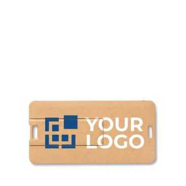 Tarjeta USB con logo ecológica pequeña para oficina y regalo