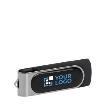 Pendrives personalizados con gota de resina y clip giratorio con puerto USB 2.0
