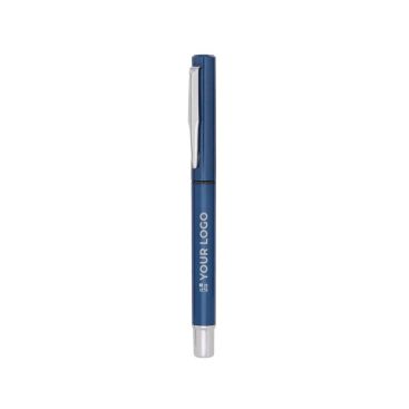 Roller publicitario clásico a color con tapón tinta azul Roller publicitario clásico a color con tapón tinta azul