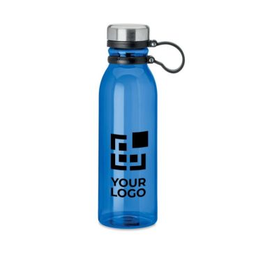 Botella con logo grande de material reciclado a color 780ml Botella con logo grande de material reciclado a color 780ml