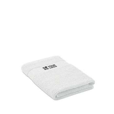 Toallas de algodón orgánico absorbente 140x70cm de color blanco