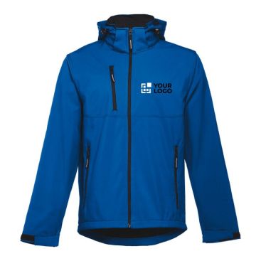 Chaqueta softshell de poliéster con capucha 280 g/m2 THC Zagreb Chaqueta softshell de poliéster con capucha 280 g/m2 THC Zagreb