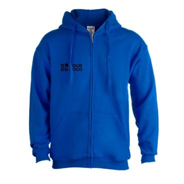 Sudaderas unisex con capucha y cremallera de algodón y poliéster 280 g/m2 vista principal