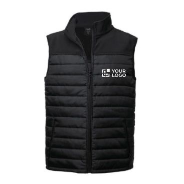 Chaleco promocional impermeable softshell y poliéster MKT Bordy