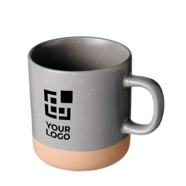 Taza personalizada de cerámica de fondo sin esmaltar 360ml