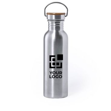 Botella de acero personalizada grande con asa 800ml Botella de acero personalizada grande con asa 800ml