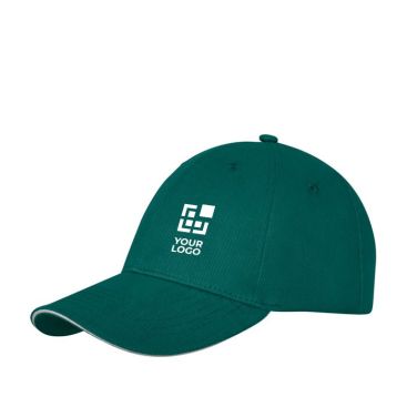 Gorra de 6 paneles y algodón 260 g/m2