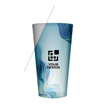 Vaso personalizado de plástico resistente y reutilizable con logotipo para sublimar de 330ml