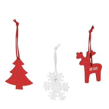 Conjunto de adornos navideños vista principal