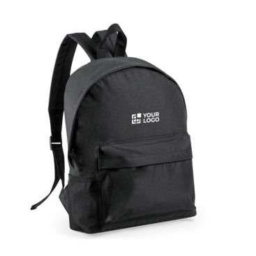 Mochila acolchada de plástico reciclado vista principal