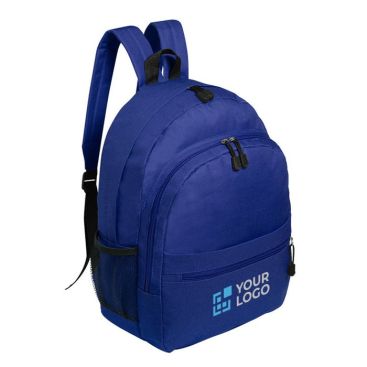 Mochila acolchada con diversos bolsillos en colores llamativos