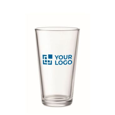 Vaso grabado de cristal reutilizable de 300 ml