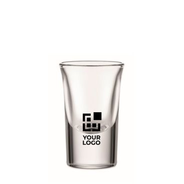 Vaso publicitario pequeño de cristal reutilizable de 28ml