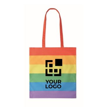 Bolsa de asas largas con arco iris 200 g/m2