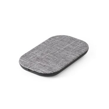 Cargador sin cables personalizado color gris