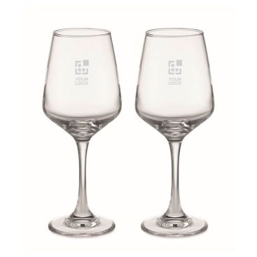Set de dos copas de vino personalizadas de 200ml Set de dos copas de vino personalizadas de 200ml