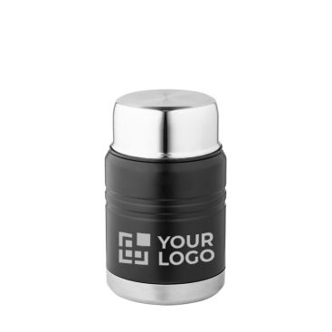 Termo con aislamiento al vacío y doble pared de acero con cuchara plegable 550ml