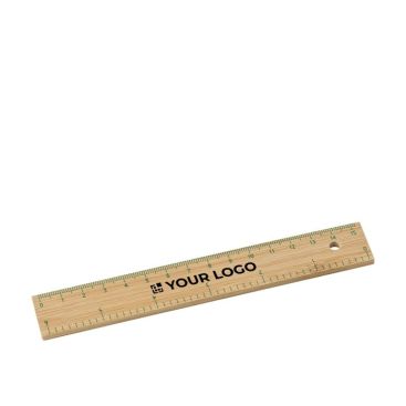 Regla promocional con centímetros y pulgadas de bambú 15cm Regla promocional con centímetros y pulgadas de bambú 15cm