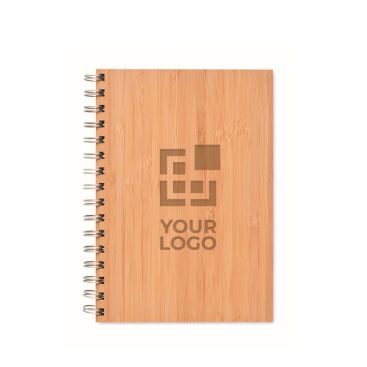 Libreta de anillas con tapa de bambú