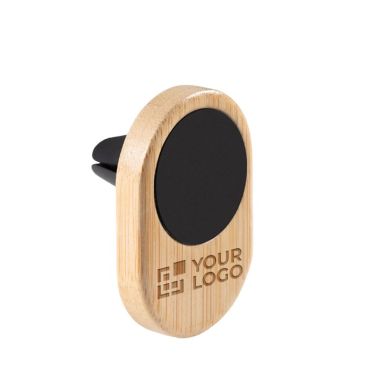 Soporte magnético de bambú de móvil para coche Soporte magnético de bambú de móvil para coche