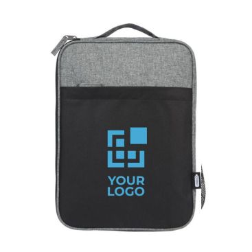 Funda para portátil personalizada reciclada con bolsillo 14'' con asa de transporte bicolor