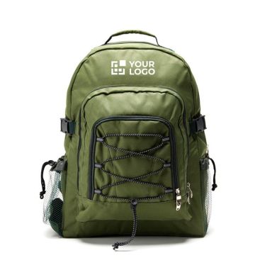 Mochila nevera de poliéster con diversos compartimentos para ferias Mochila nevera de poliéster con diversos compartimentos para ferias