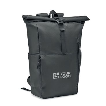 Mochila para ordenador con cierre roll top en poliéster RPET 15''