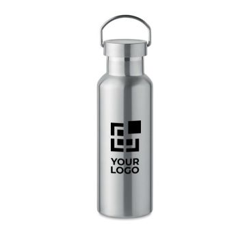 Botella de acero reciclado antifugas con tapón con asa 500ml Botella de acero reciclado antifugas con tapón con asa 500ml