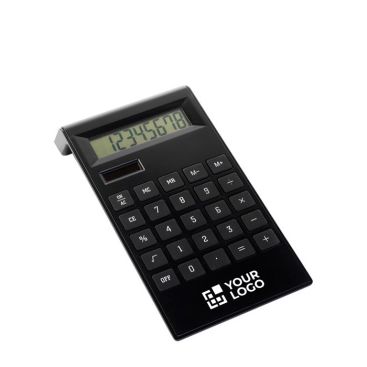Calculadora de plástico de 8 dígitos con teclas antideslizantes en color negro o blanco