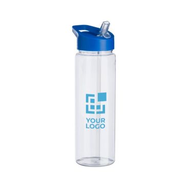 Botella deportiva de plástico reciclado con pajita plegable 750ml Botella deportiva de plástico reciclado con pajita plegable 750ml