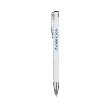 Bolígrafo de aluminio reciclado con acabado brillante y tinta negra Bolígrafo de aluminio reciclado con acabado brillante y tinta negra