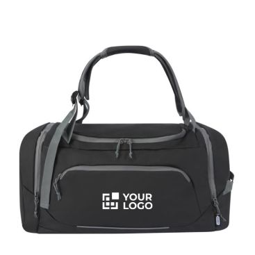 Mochila deportiva reciclada resistente al agua con varios bolsillos vista principal