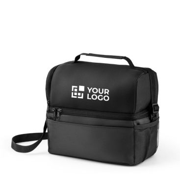 Bolsa térmica de tela con compartimentos y varios bolsillos 7L vista principal