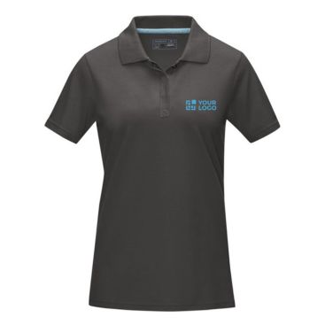Polo de mujer piqué en algodón orgánico GOTS 180 g/m2 Elevate NXT