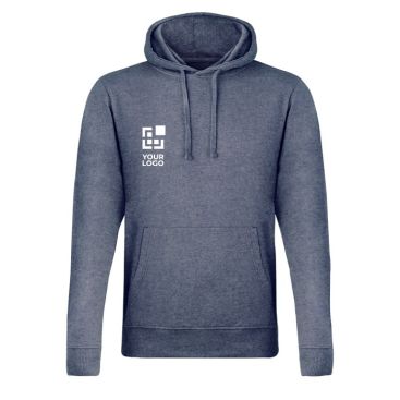 Sudadera de poliéster y algodón unisex 175 g/m2 con capucha, bolsillo canguro, cordones a juego, manga montada MKT Landon