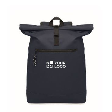 Mochila para empleados de poliéster con cierre roll top para portátil 15''