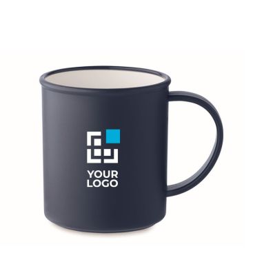 Taza para merchandising vintage de plástico reciclado con capacidad 300ml