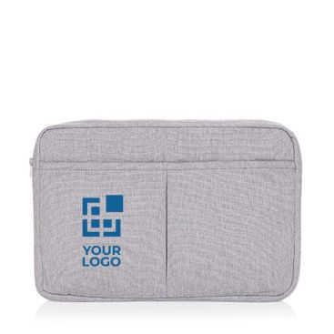 Funda para PC de algodón reciclado con bolsillos delanteros 15,6''