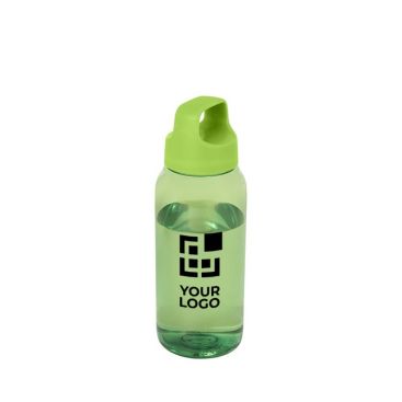 Botella de plástico reciclado para la oficina con asa ancha 500ml
