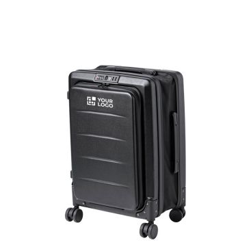 Maleta corporativa con parte central extensible y bolsillo portátil 15'' de color negro