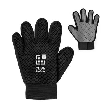 Guante para cepillar mascotas con cinta de velcro adaptable Guante para cepillar mascotas con cinta de velcro adaptable