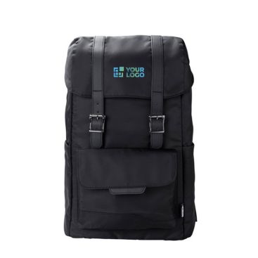 Mochila para PC de RPET con solapa y bolsillo con cierre magnético 15