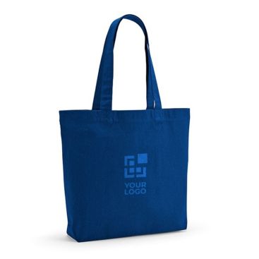 Bolsa de algodón reciclado y RPET con asas largas 180 g/m2 vista principal