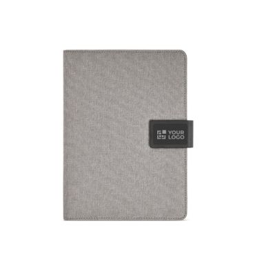 Portafolios de RPET con funda para tablet y cierre magnético A5 Portafolios de RPET con funda para tablet y cierre magnético A5