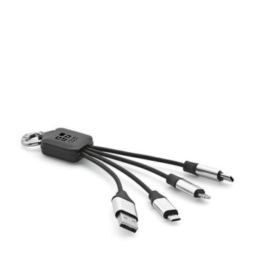 Cable de carga 4 en 1 de rTPR con distintos puertos de conexión vista principal