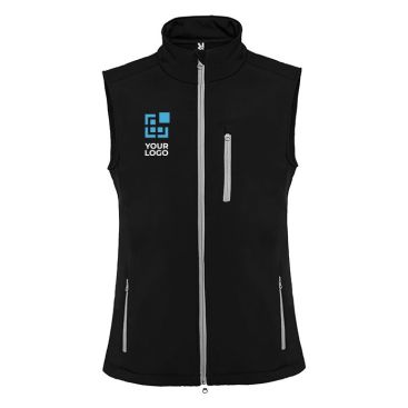 Chaleco publicitario softshell de poliéster y elastano unisex 300 g/m2 Roly