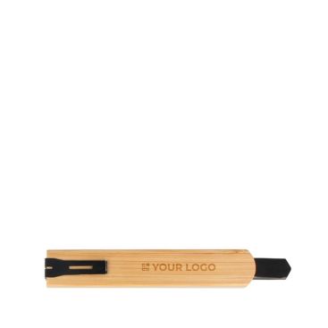 Cuchillo para manualidades con mango de bambú ecológico vista principal