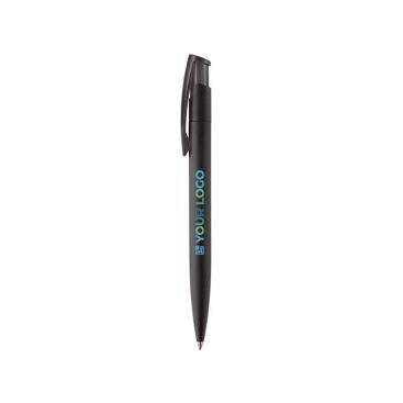 Bolígrafo de plástico de colores con acabado soft-touch