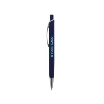 Bolígrafo de aluminio con acabado soft-touch de colores